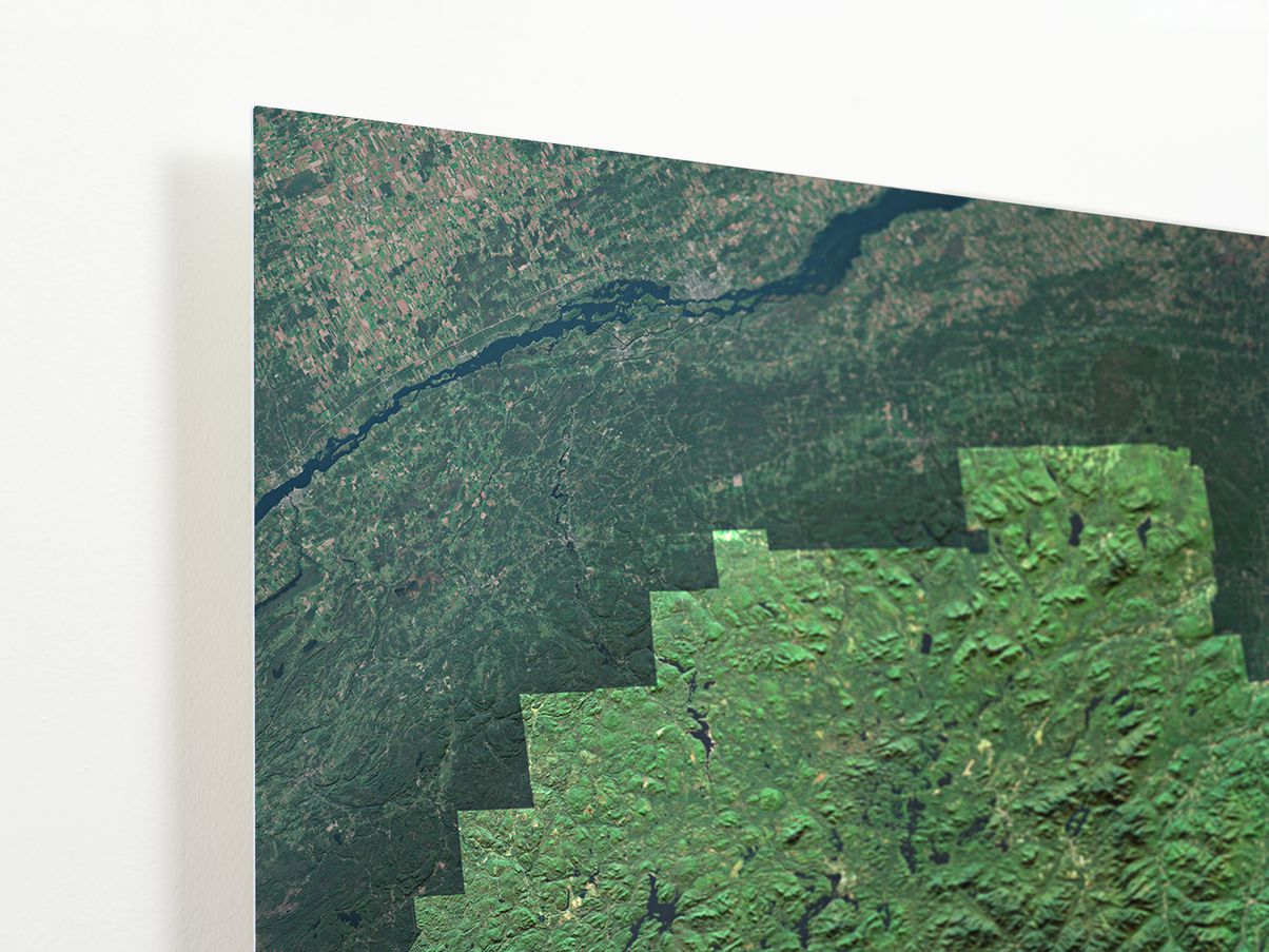 Adirondack Park Aluminum Map
