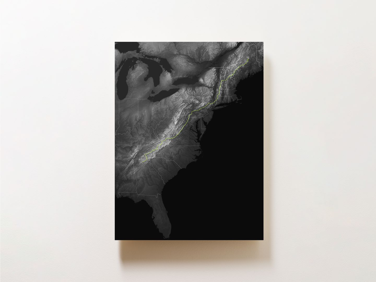 Appalachian Trail Map Art