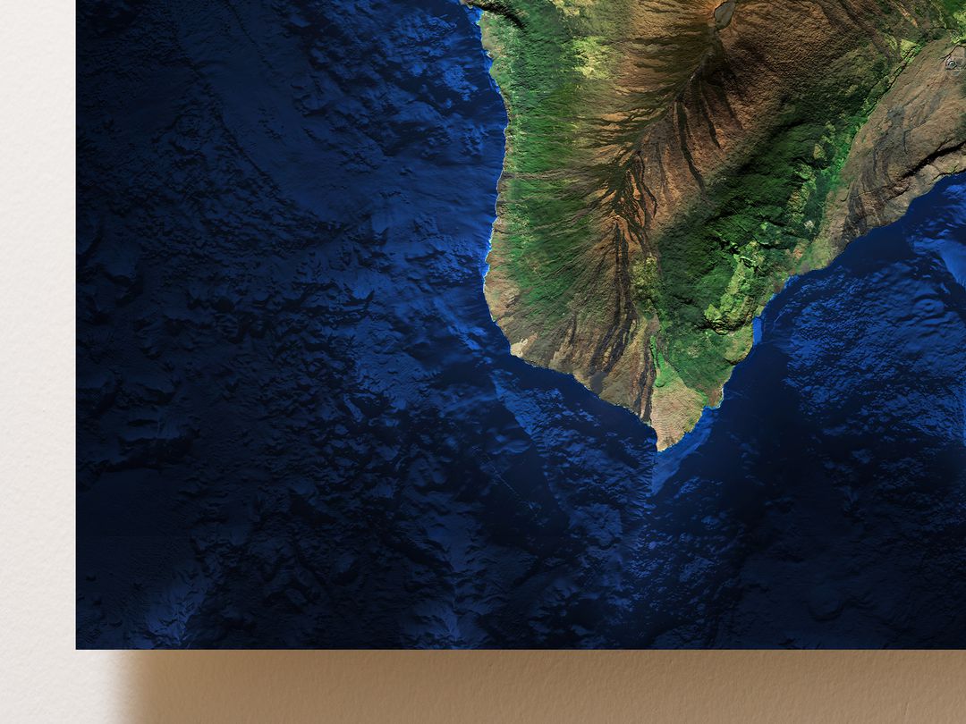 Big Island of Hawaii Map Art
