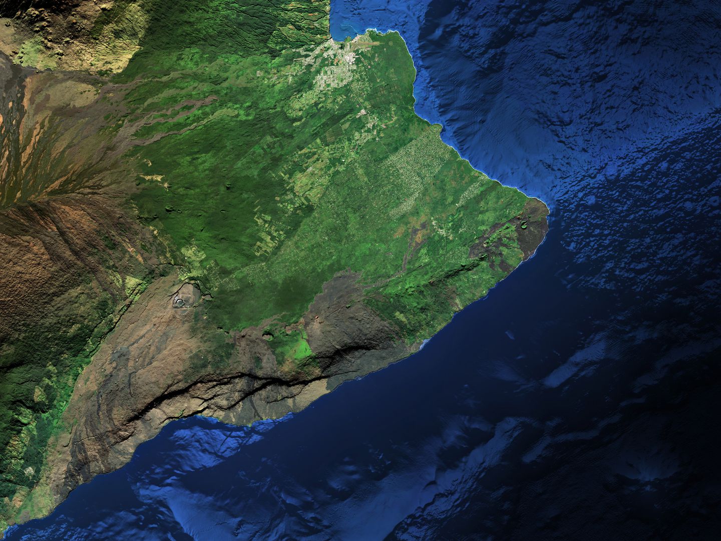 Big Island of Hawaii Map Art