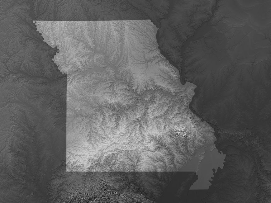 Illinois Map Art