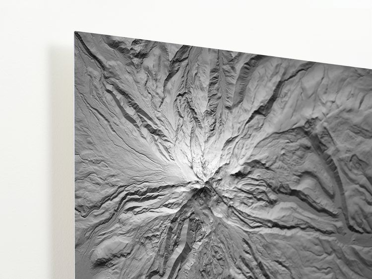 Mount Hood Map Art