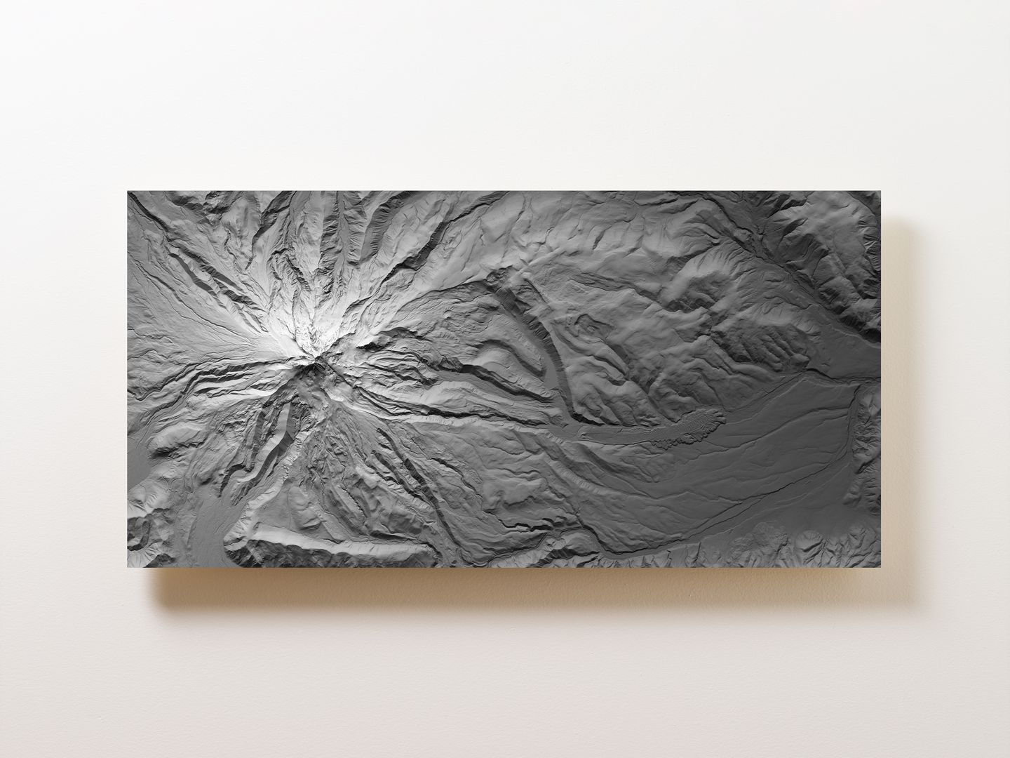 Artistic representation of Mount Hood Map