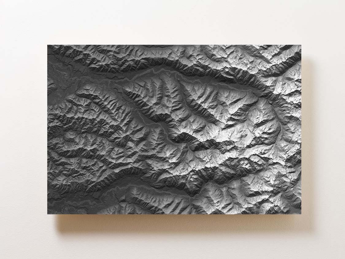 Mount Olympus Map Art - Alternative Design