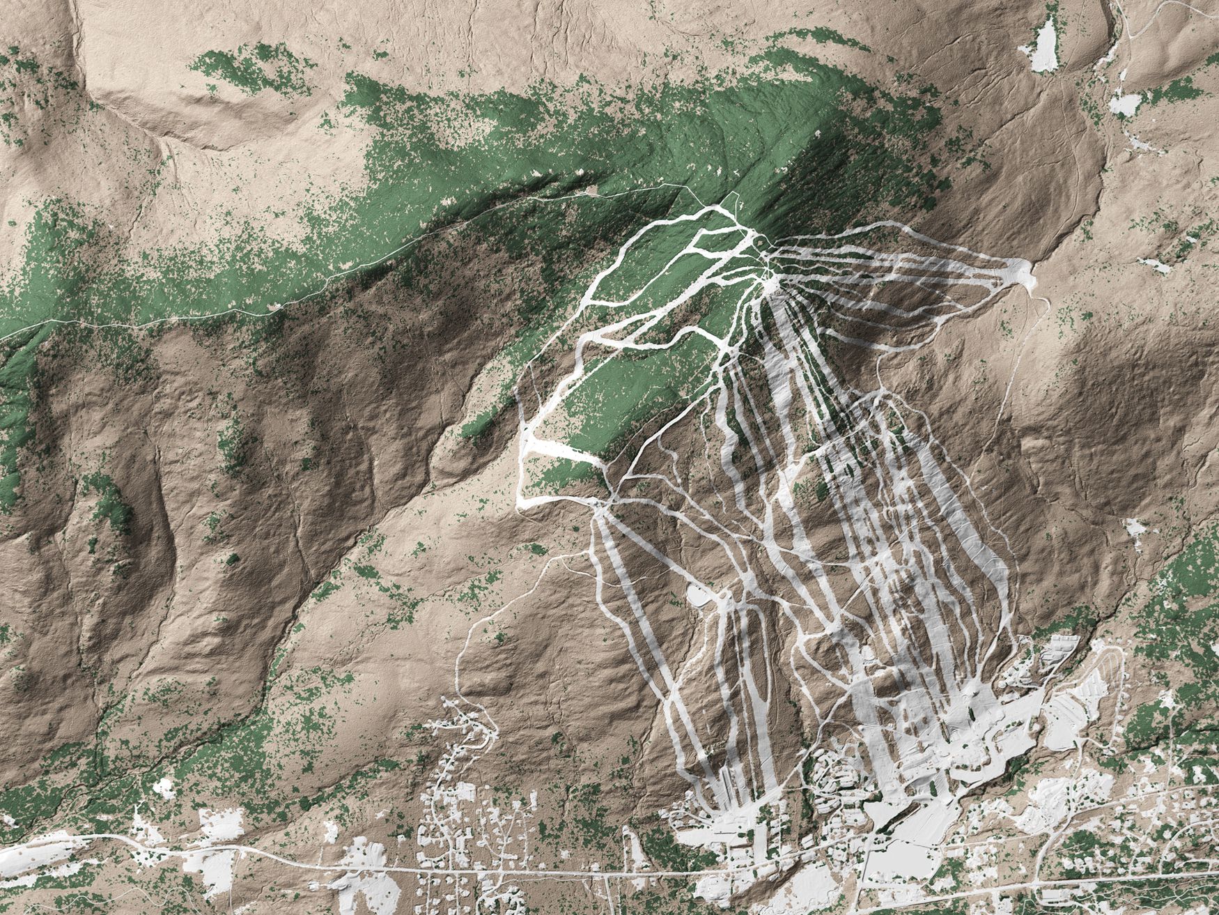 Mount Snow Detail Map