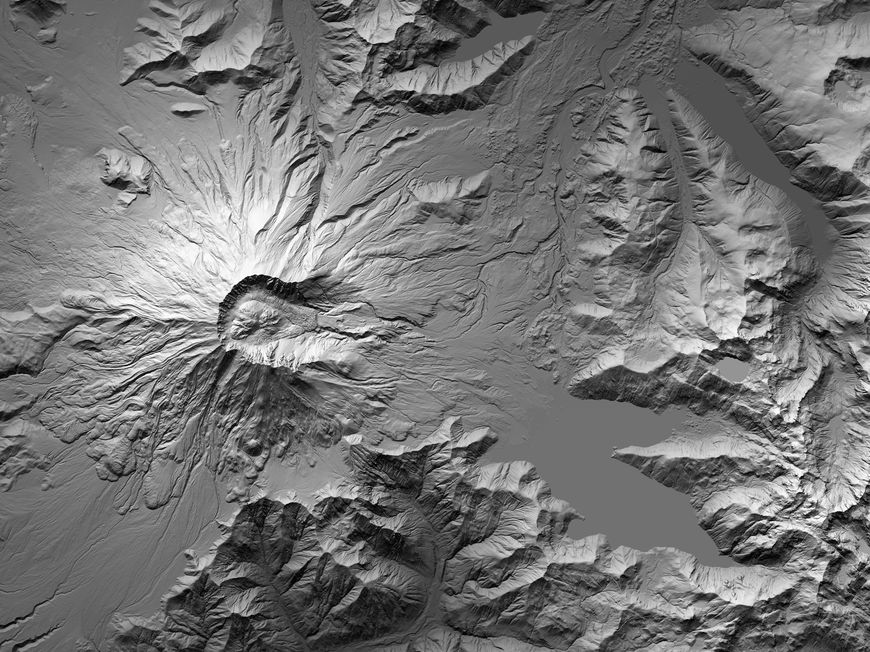 Mount Adams Map Art
