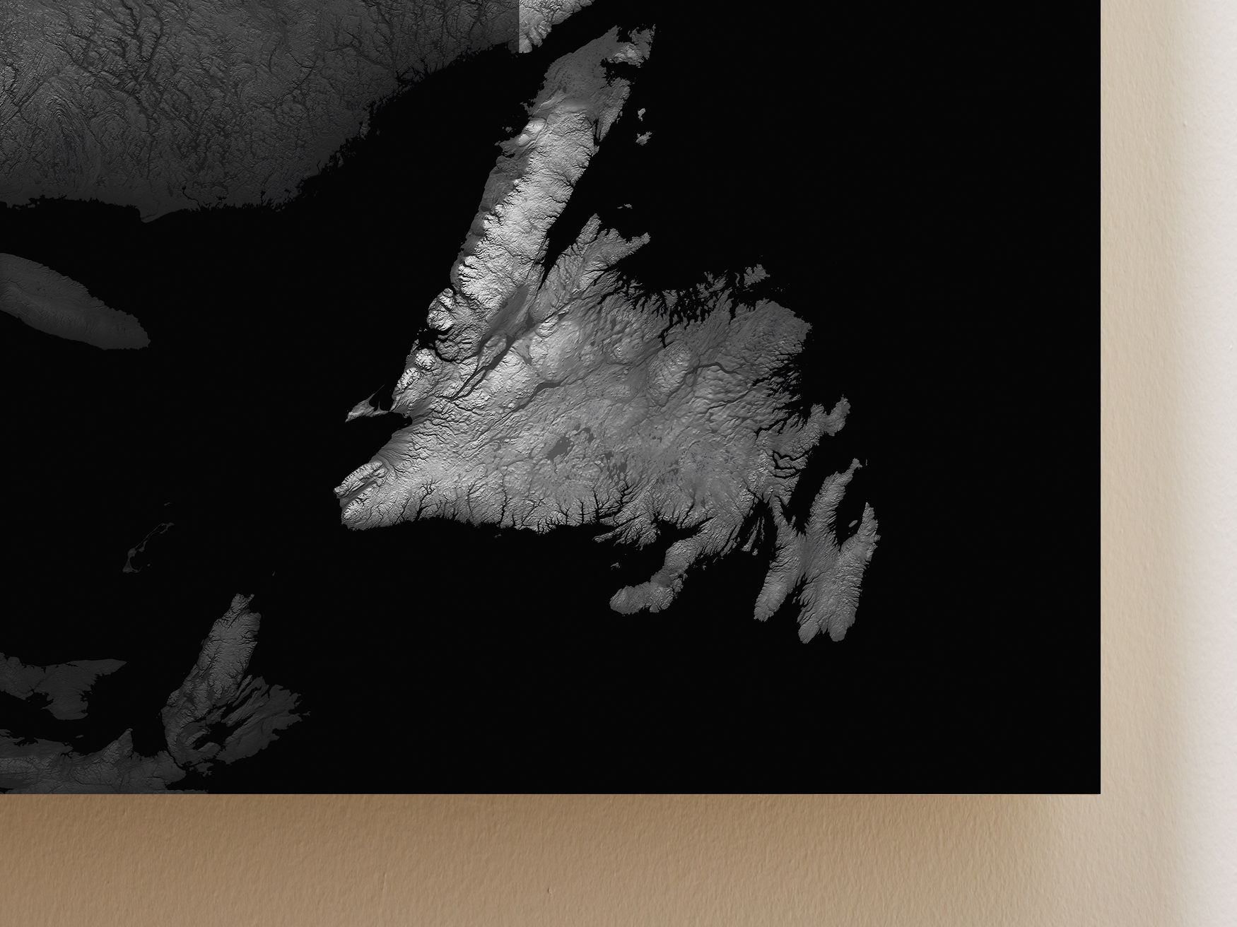 Newfoundland and Labrador Corner Map