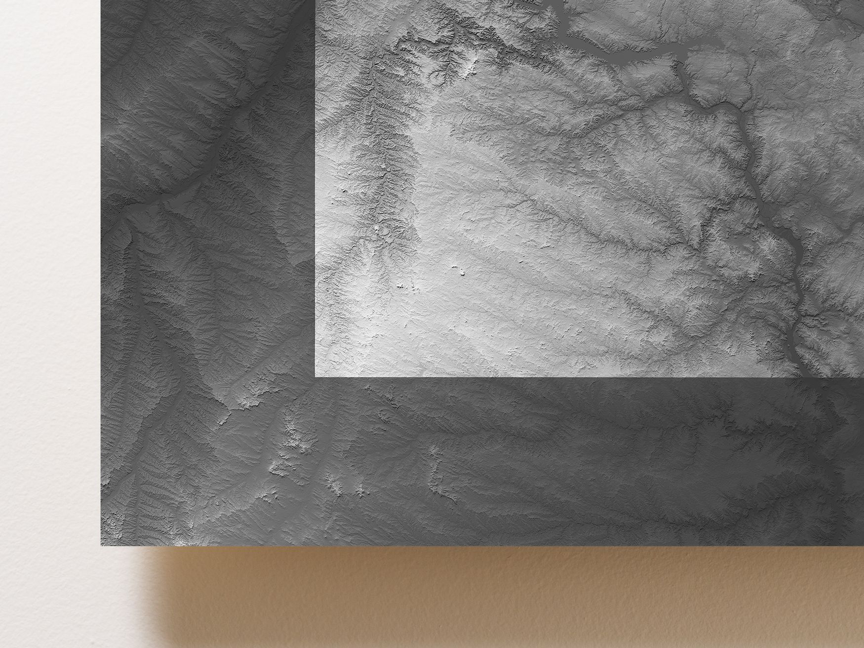 North Dakota Corner Map